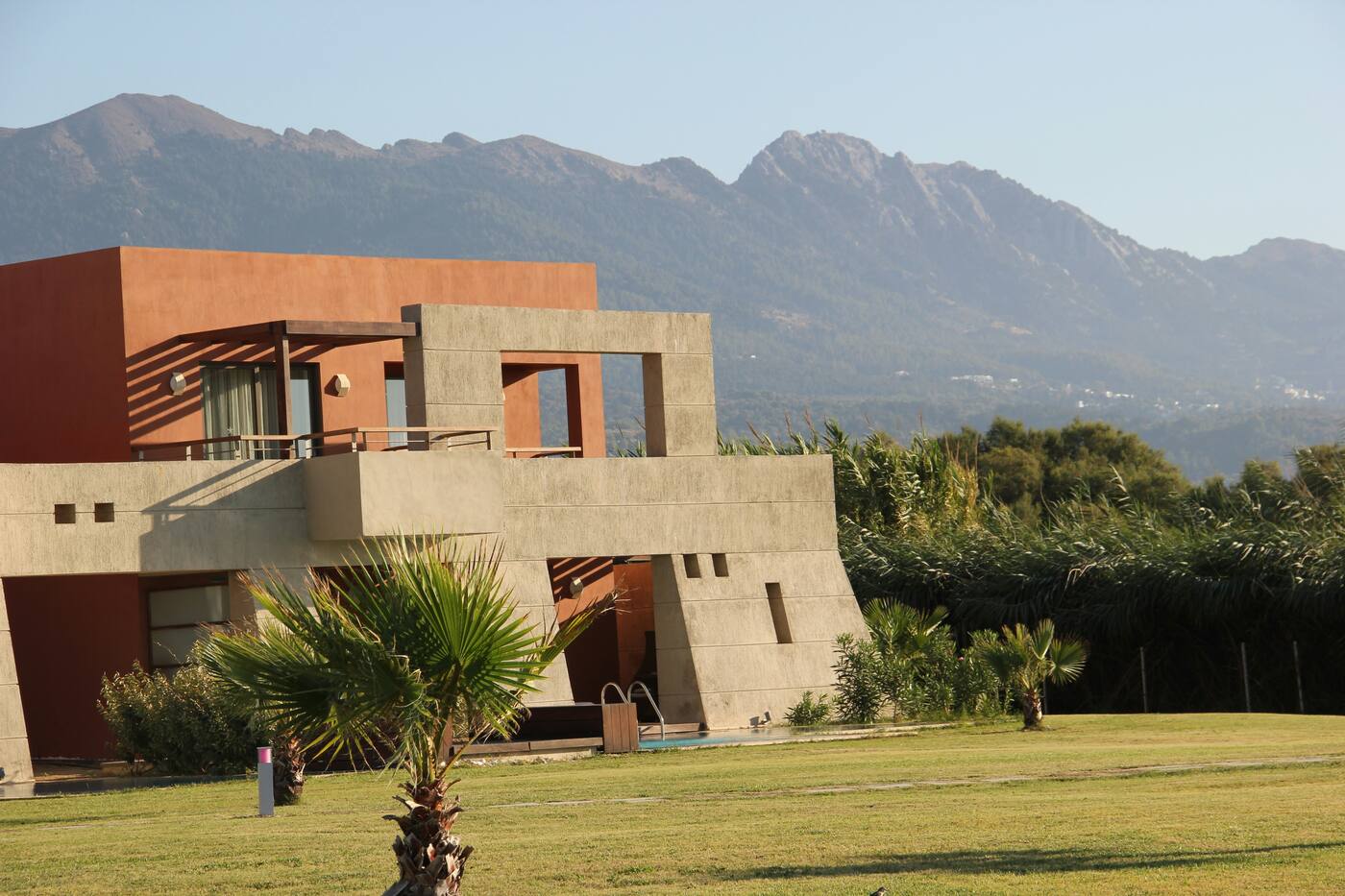 Modern villa exterior in the El Salvador mountains